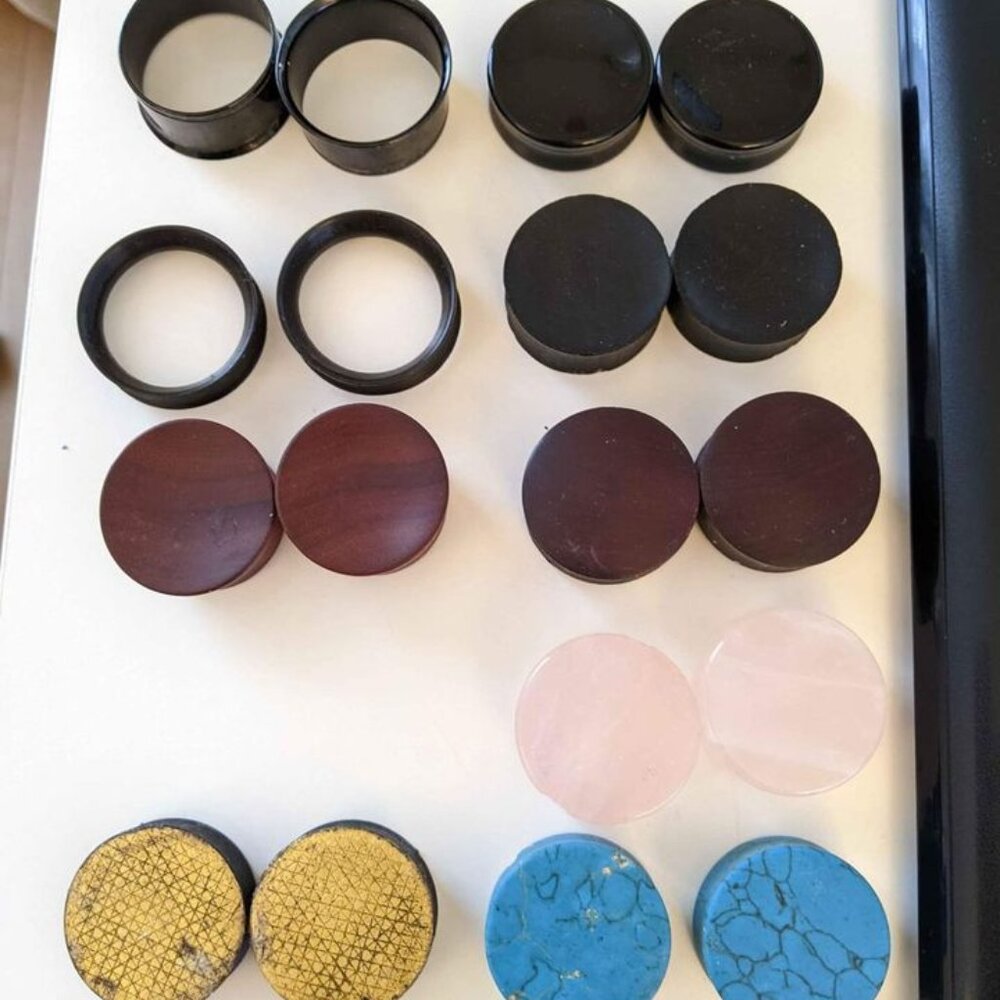 ear plugs for stretched ear - size 32 mm or 1 1/4''